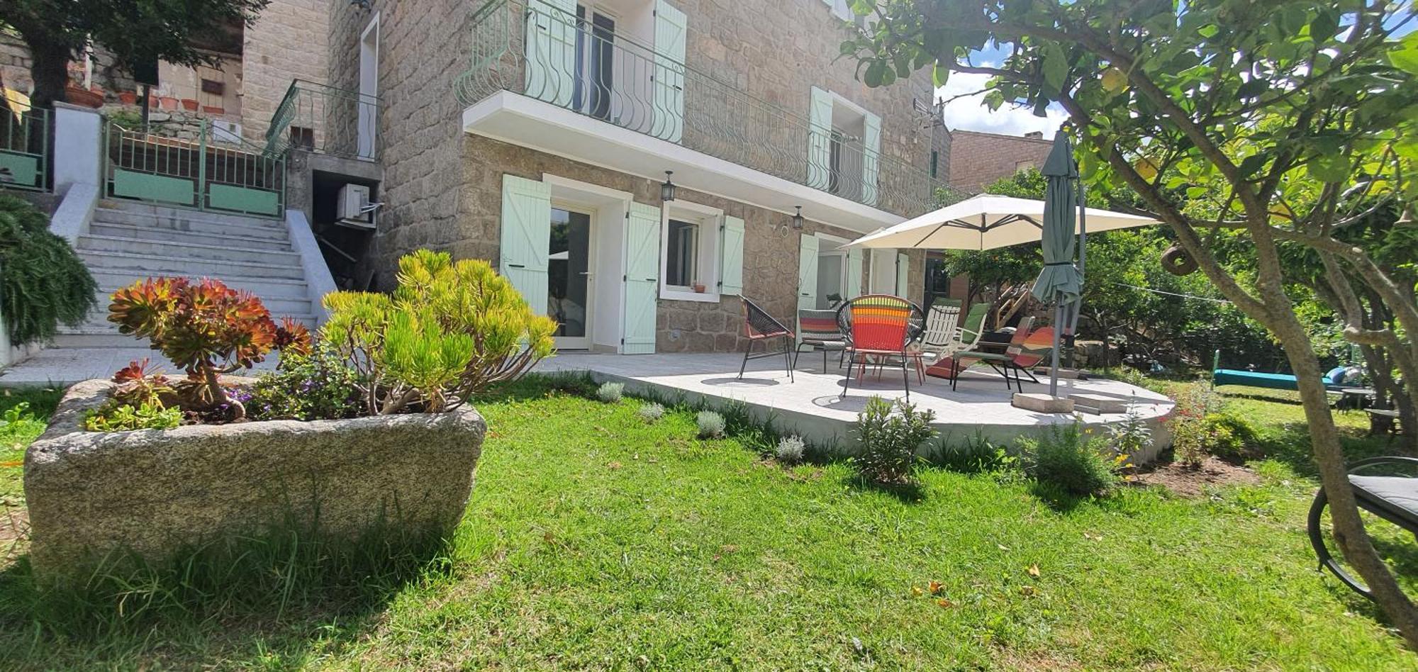 Charmant Appartement En Rez De Jardin Sartène Dış mekan fotoğraf