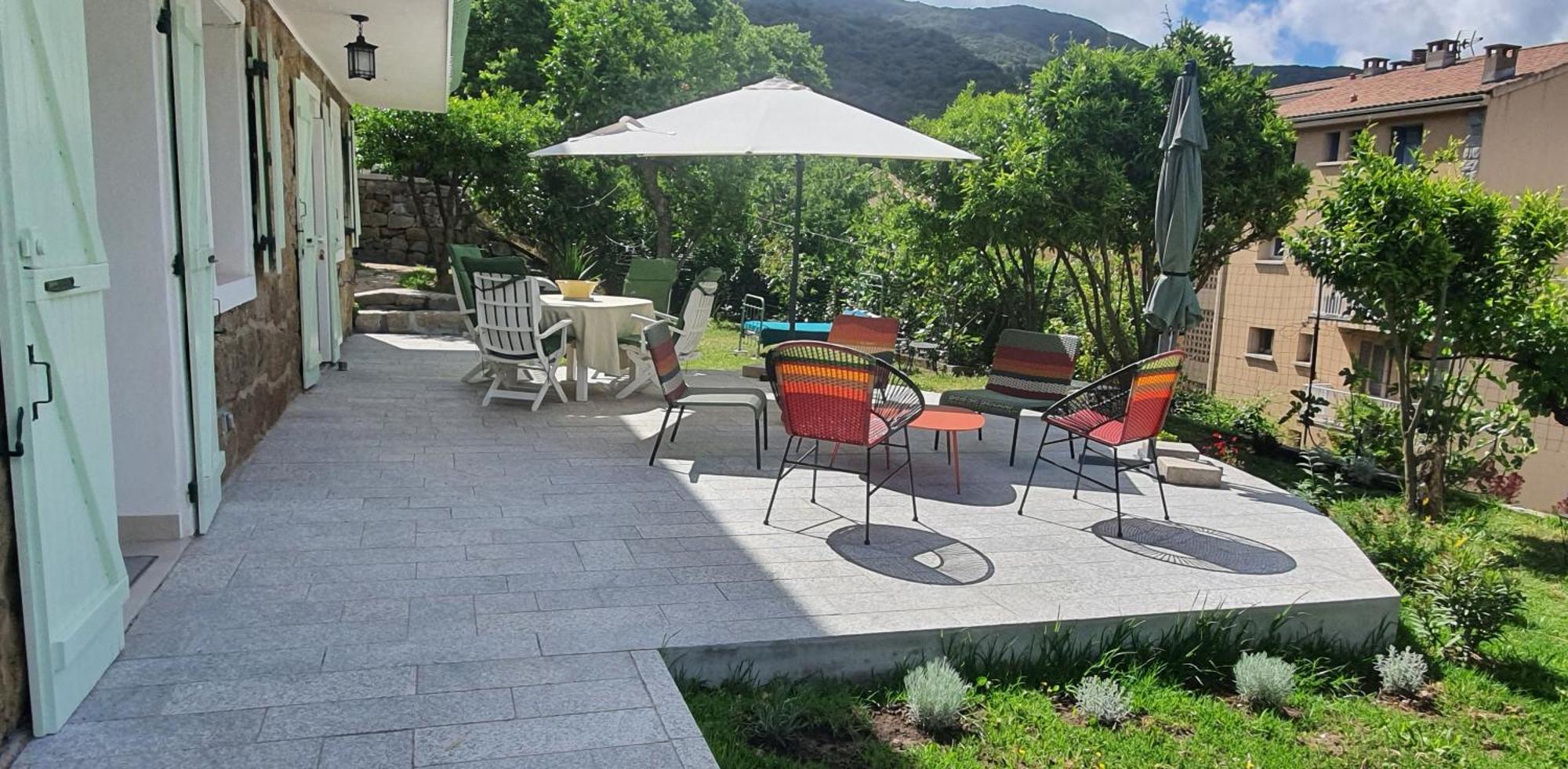 Charmant Appartement En Rez De Jardin Sartène Dış mekan fotoğraf